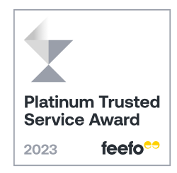 Feefo Platinum Trusted Service Award